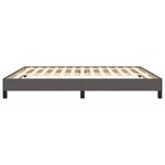 vidaXL Cadre de lit Gris 160x200 cm Similicuir