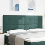 vidaXL Tête de lit avec tête de lit Vert foncé 200 cm Cuir synthétique