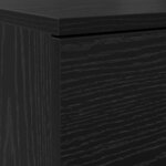 vidaXL Cabinet à chaussures avec tiroir Chêne noir 100 5 x 28 x 100 cm