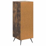 vidaXL Buffet Chêne fumé 33 x 34 5 x 90 cm Bois d'ingénierie
