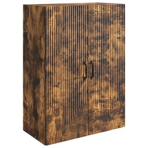 vidaXL Armoire Murale 66 x 34 5 x 90 cm Bois d'ingénierie Chêne fumé