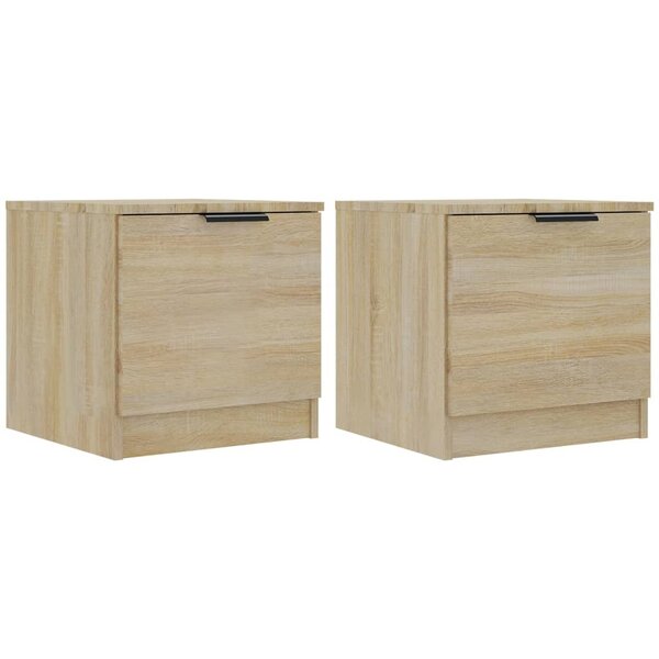 vidaXL Tables de chevet 2 Pièces Chêne sonoma 40x39x40 cm