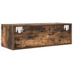 vidaXL Meubles TV 2 Pièces chêne fumé 80x31x25 5 cm bois d'ingénierie