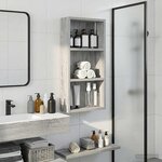 vidaXL Armoire murale de salle de bain Gris Sonoma 30 x 10 x 60 5 cm