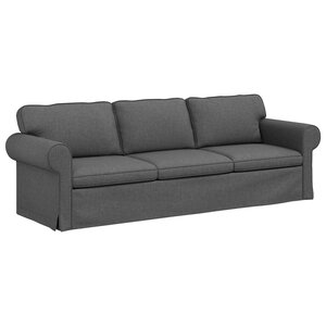 vidaXL Canapé Gris foncé 245 x 82 x 80 cm tissu