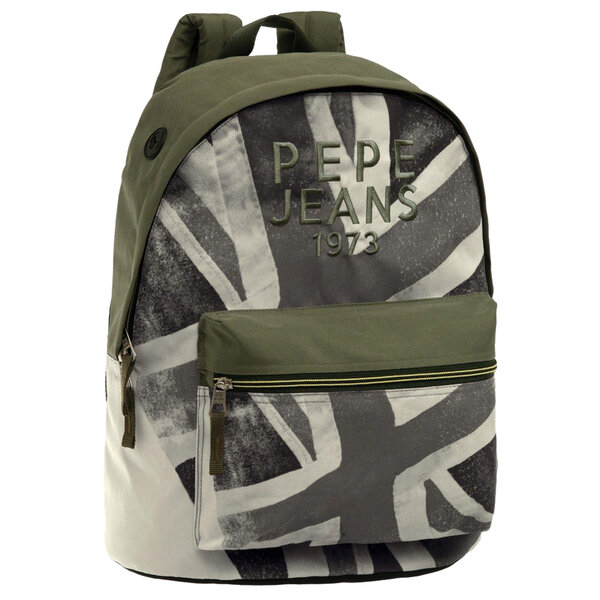 Sac à bretelles pépé jeans gris et kaki