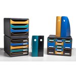 Porte-revues Mag-cube Neo Deco - Bleu Canard - X 6 - Exacompta