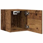 vidaXL Meuble TV mural Chêne fumé 30 5x30x30 cm