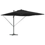 vidaXL Parasol Noir 286 x 285 x 270 cm Aluminium