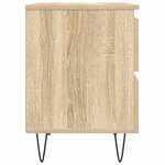 vidaXL Table de chevet chêne sonoma 40x35x50 cm bois d’ingénierie
