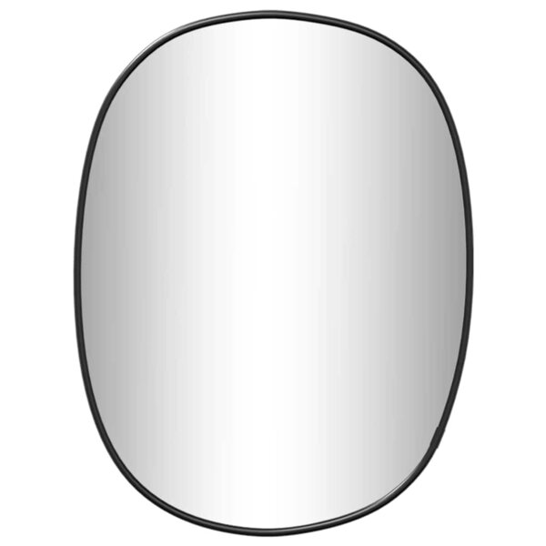 vidaXL Miroir mural Noir 30x25 cm