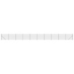 vidaXL Clôture en treillis métallique avec bride anthracite 2x25 m