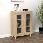 vidaXL Buffet chêne sonoma 69 5x34x90 cm bois d'ingénierie