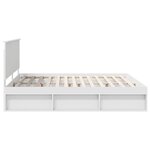 vidaXL Cadre de lit Blanc 180 x 200 cm Bois de pin massif