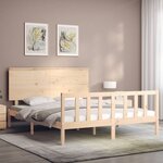 vidaXL Cadre de lit sans matelas 160x200 cm bois massif de pin