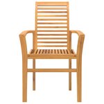 vidaXL Chaise de salle à manger 4 Pièces Marron 62 x 55 x 94 cm