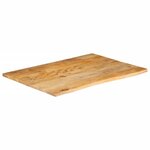 vidaXL Dessus de table à bord vivant 90x80x2 5 cm bois massif manguier