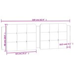 vidaXL Coussin de tête de lit blanc 160 cm similicuir