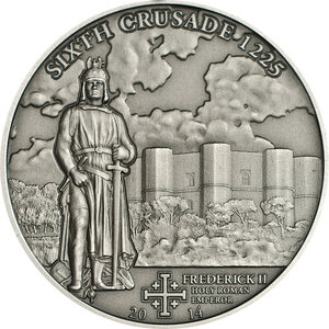 Pièce de monnaie en Argent 5 Dollars g 25 Millésime 2014 Crusades CRUSADE