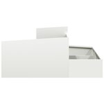 vidaXL Pots & Jardinières Blanc Plastique Moyen