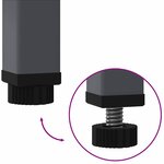 vidaXL Bac de jardin surélevé Anthracite 60 x 26 x 45 cm Acier