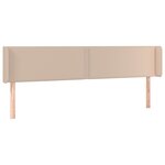 vidaXL Tête de lit avec oreilles Cappuccino 183x16x78/88 cm Similicuir