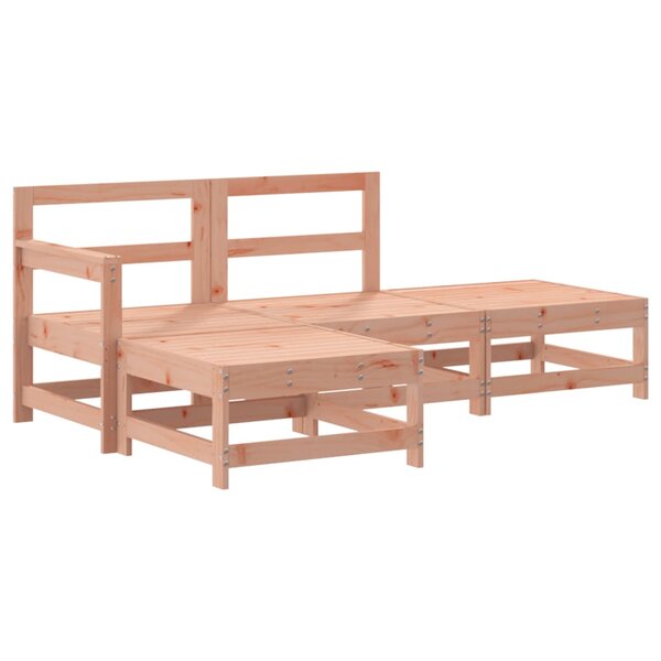 vidaXL Salon de jardin 4 Pièces bois massif douglas