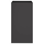 vidaXL Jardinière noir 42x38x75 cm acier laminé à froid