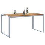 vidaXL Table de Jardin Gris 160 x 80 x 75 cm Bois d'Acacia Massif