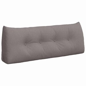 vidaXL Coussin de Dos Taupe 120 x 24 x 50 cm tissu