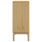 vidaXL Commode FLORO cire marron bois de pin massif