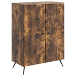 vidaXL Buffet Chêne fumé 66 x 34 5 x 90 cm Bois d'ingénierie