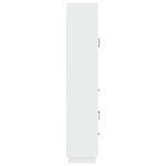 vidaXL Ensemble de Meubles 2 Pièces Blanc brillant Bois d'ingénierie