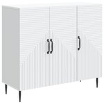 vidaXL Buffet Blanc 89 x 34 5 x 80 cm Bois d'ingénierie