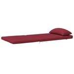 vidaXL Coussins de chaise adirondack lot de 2 rouge bordeaux