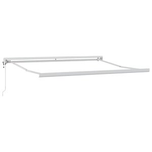 vidaXL Auvent Blanc 3 5 x 2 5 m Métal