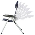 Chaise pliante campart travel - ch0592 bleu marine