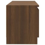 vidaXL Meuble TV avec lumières LED chêne marron 120x30x35 5 cm