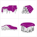vidaXL Bâche anthracite 2 5x3 5 m 650 g/m²
