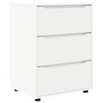 vidaXL Armoire de rangement Blanc 60 x 48 x 81 cm Bois d'ingénierie