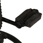 vidaXL Tabourets de bar lot de 2 noir cuir de chèvre véritable
