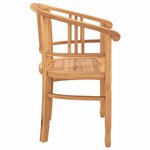 vidaXL Chaises de jardin 2 Pièces Marron 63 x 58 x 89 cm