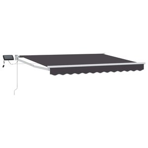vidaXL Store rétractable manuel avec LEDs 3 5 x 2 5 m