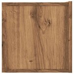 vidaXL Meuble TV mural chêne artisanal 120x30x30 cm bois d'ingénierie