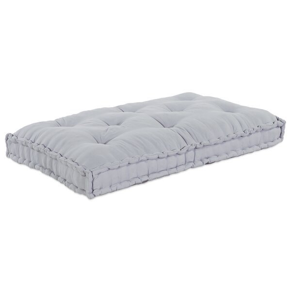 vidaXL Coussin de canapé sur palette Gris tissu