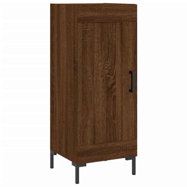 vidaXL Buffet Chêne marron 34 5x34x90 cm Bois d'ingénierie