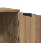 vidaXL Buffet chêne artisanal 30x30x70 cm bois d'ingénierie