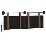 vidaXL Tête de lit suspendue Avec lumière LED Rose PU antique