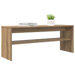 vidaXL Meuble TV Chêne artisanal 100 x 30 x 40 cm Bois d'ingénierie