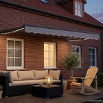 vidaXL Cadre de store rétractable électrique Anthracite 3 5 x 2 m